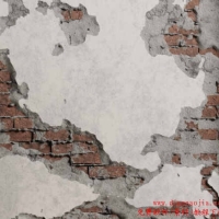 Blender损坏砖石破裂金属卷曲墙面剥落材质混合效果插件 Mix Damage v1.2